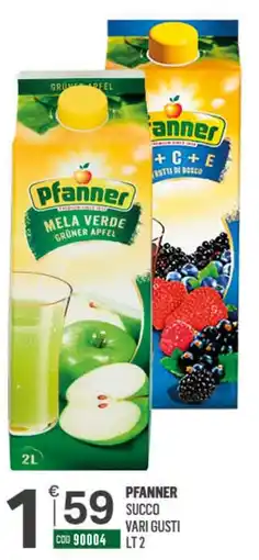 Tutto Risparmio Cash&Carry Pfanner succo vari gusti offerta