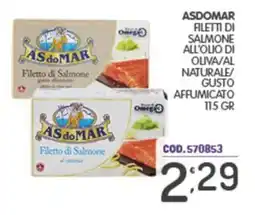 Eurocash Asdomar filetto di salmone offerta
