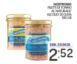 Eurocash Nostromo filetti di tonno al naturale offerta