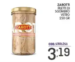 Eurocash Zarotti filetti di sgombro offerta