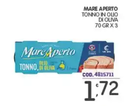 Eurocash Mare Aperto tonno in olio di oliva offerta