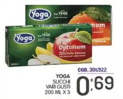 Eurocash Yoga succhi vari gusti offerta