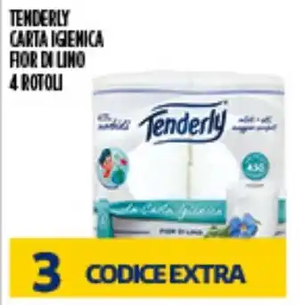 Carta igienica Tenderly fiore di lino