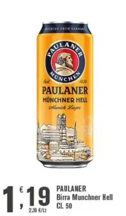 Conté Supermercati Paulaner Birra Munchner Hell offerta