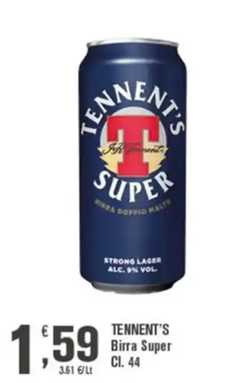 Conté Supermercati Tennent's Birra Super offerta