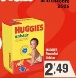 Conté Supermercati Huggies pannolini unistar offerta