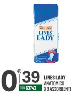 Tutto Risparmio Cash&Carry Lines Lady anatomico offerta