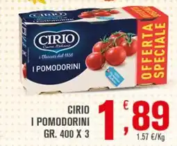Conté Supermercati Cirio I Pomodorini offerta