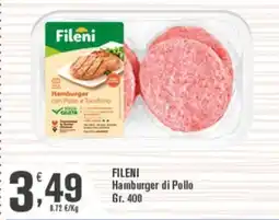 Conté Supermercati Fileni Hamburger di Pollo offerta