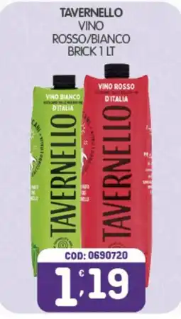 Eurocash Tavernello vino rosso/bianco offerta