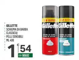 Tutto Risparmio Cash&Carry Gillette schiuma da barba classica offerta