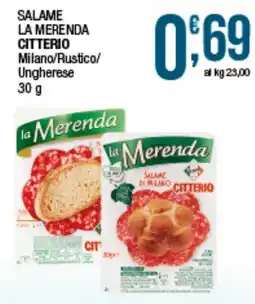 Sidis Salame la Merenda Citterio offerta