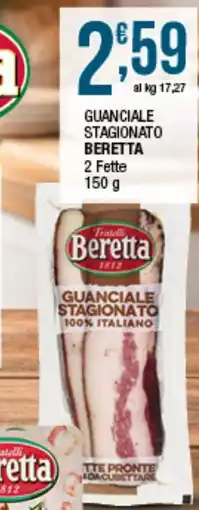 Sidis Guanciale stagionato Beretta offerta