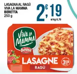 Sidis Lasagna al ragù Viva la mamma Beretta offerta