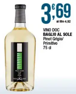 Sidis Vino Doc Baglio al Sole offerta