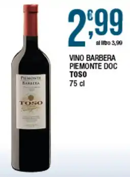 Sidis Vino Barbera Toso offerta