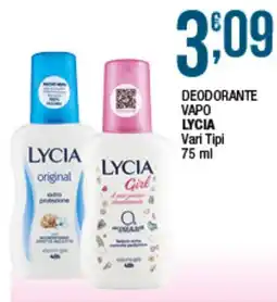 Sidis Deodorante Vapo Lycia Vari Tipi offerta