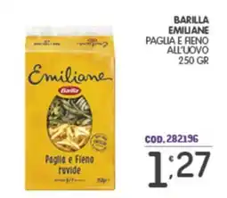 Eurocash Barilla Emiliane Paglia e Fieno all'uovo offerta