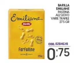 Eurocash Barilla Emiliane Farfalline offerta