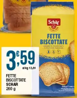 Sidis Fette biscottate Schar offerta