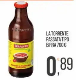 Cash pro La Torrente passata tipo birra offerta