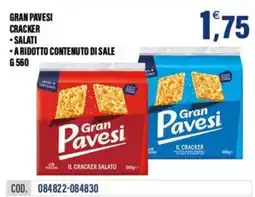 Adhoc Gran Pavesi il cracker salato offerta