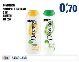 Adhoc Dimension shampoo & balsamo offerta