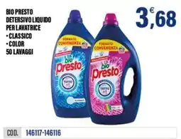 Adhoc bio Presto detersivo liquido per lavatrice offerta