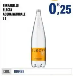 Adhoc Ferrarelle Electa acqua naturale offerta