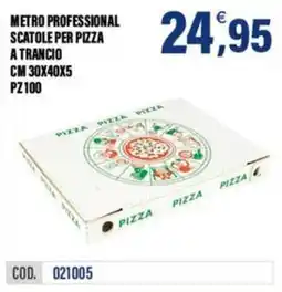 Adhoc Scatole per pizza a trancio offerta