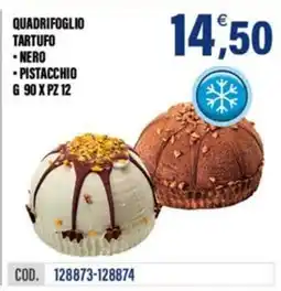 Adhoc Quadrifoglio tartufo nero pistacchio offerta