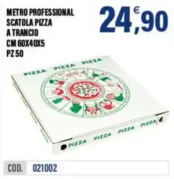 Adhoc Metro Professional scatola pizza a trancio offerta
