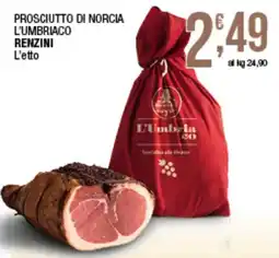 Sidis Prosciutto di Norcia L'Umbriaco Renzini offerta