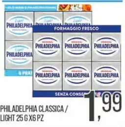 Cash pro Philadelphia classica offerta