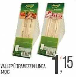 Cash pro Vallepiù tramezzini linea offerta