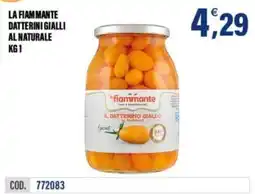 Adhoc La Fiammante datterini gialli al naturale offerta