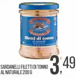 Cash pro Sardanelli filetti di tonno al naturale offerta
