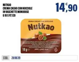 Adhoc Nutkao crema cacao con nocciole offerta