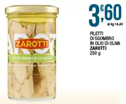 Sidis Filetti di sgombro in olio di oliva Zarotti offerta