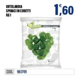 Adhoc Ortolandia spinaci in cubetti offerta