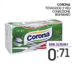 Eurocash Tovaglioli Corona offerta