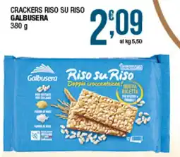Sidis Crackers Riso su Riso Galbusera offerta