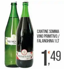 Cash pro Cantine Somma Vino Primitivo / Falanghina offerta