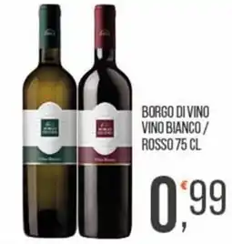 Cash pro Borgo di vino vino bianco / rosso offerta