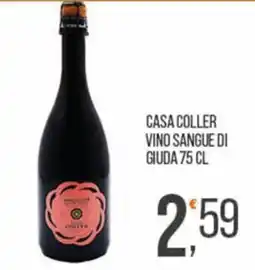 Cash pro Casa Coller Vino Sangue di Giuda offerta