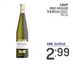 Eurocash Cavit Vino Muller Thurgau Doc offerta