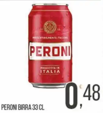 Cash pro Peroni birra offerta