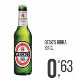 Cash pro Beck's birra offerta
