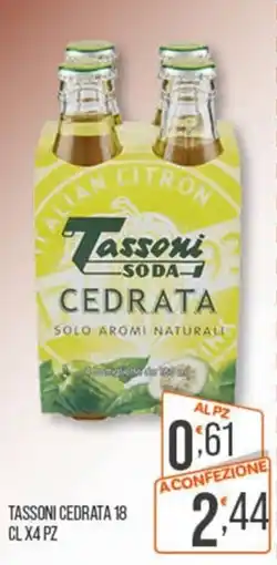 Cash pro Tassoni cedrata offerta