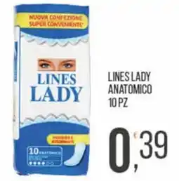 Cash pro Lines Lady anatomico offerta